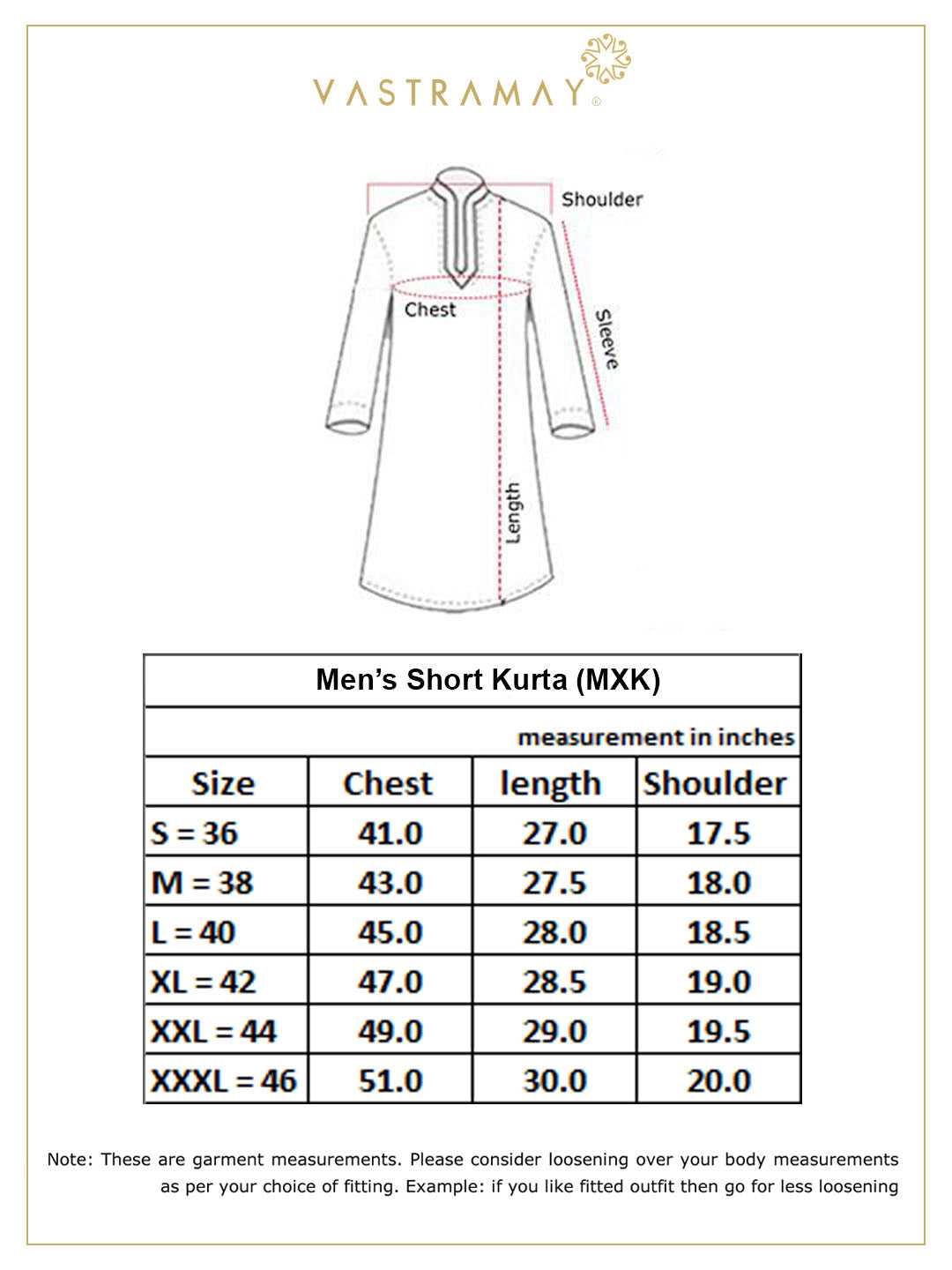Vastramay Men's Cream Short Cotton Kurta - PUSHMYCART