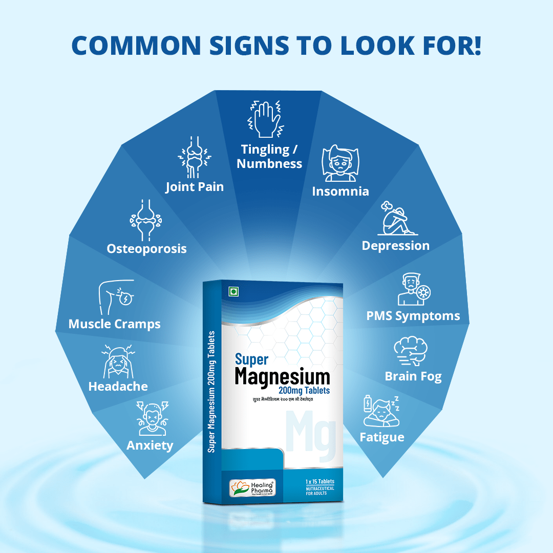 Healing Pharma Super Magnesium 200mg Tablets