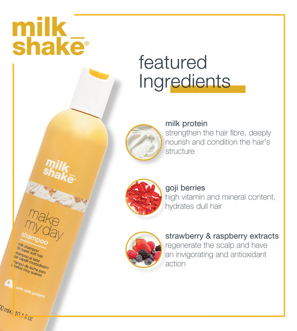 Milk shake make my day shampoo