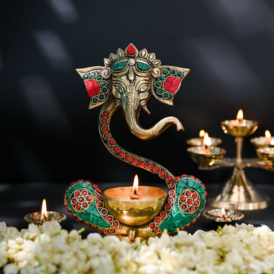 Samskara Home Mangalamurti Brass Diya