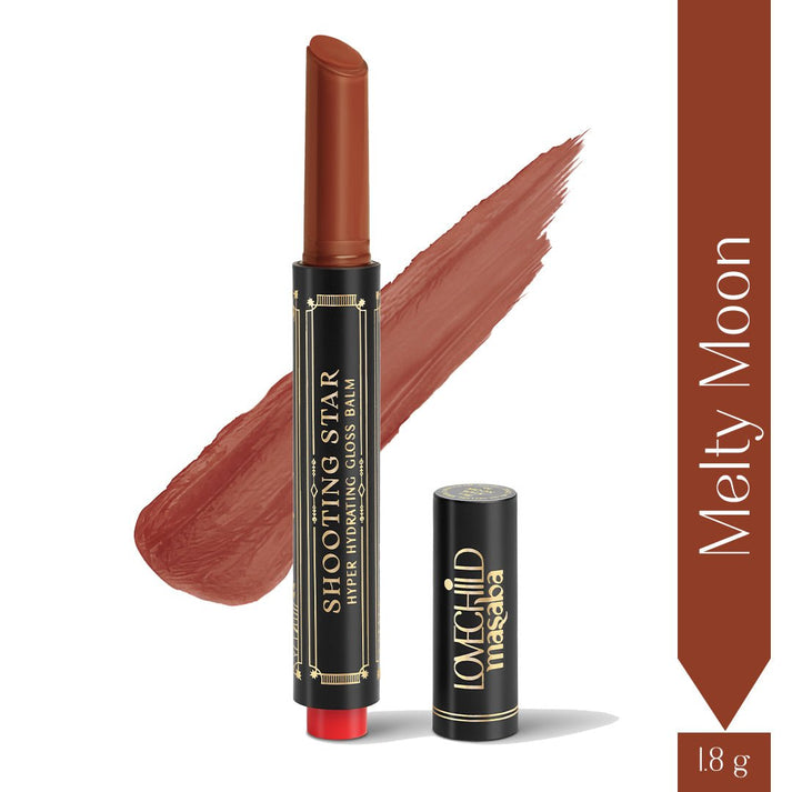 LoveChild Melty Moon | Shooting Star Hyper Hydrating Gloss Balm Caramel Brown 