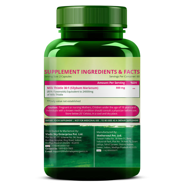 Himalayan Organics Milk Thistle Capsules