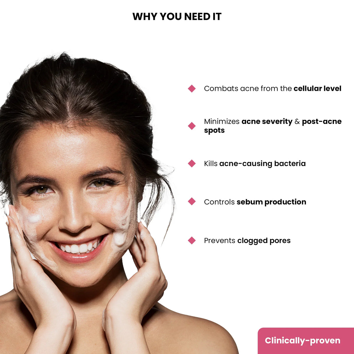 ThriveCo Goodbye Acne Facial Cleanser bottle, targeting acne and promoting clear, healthy skin. - Image 5