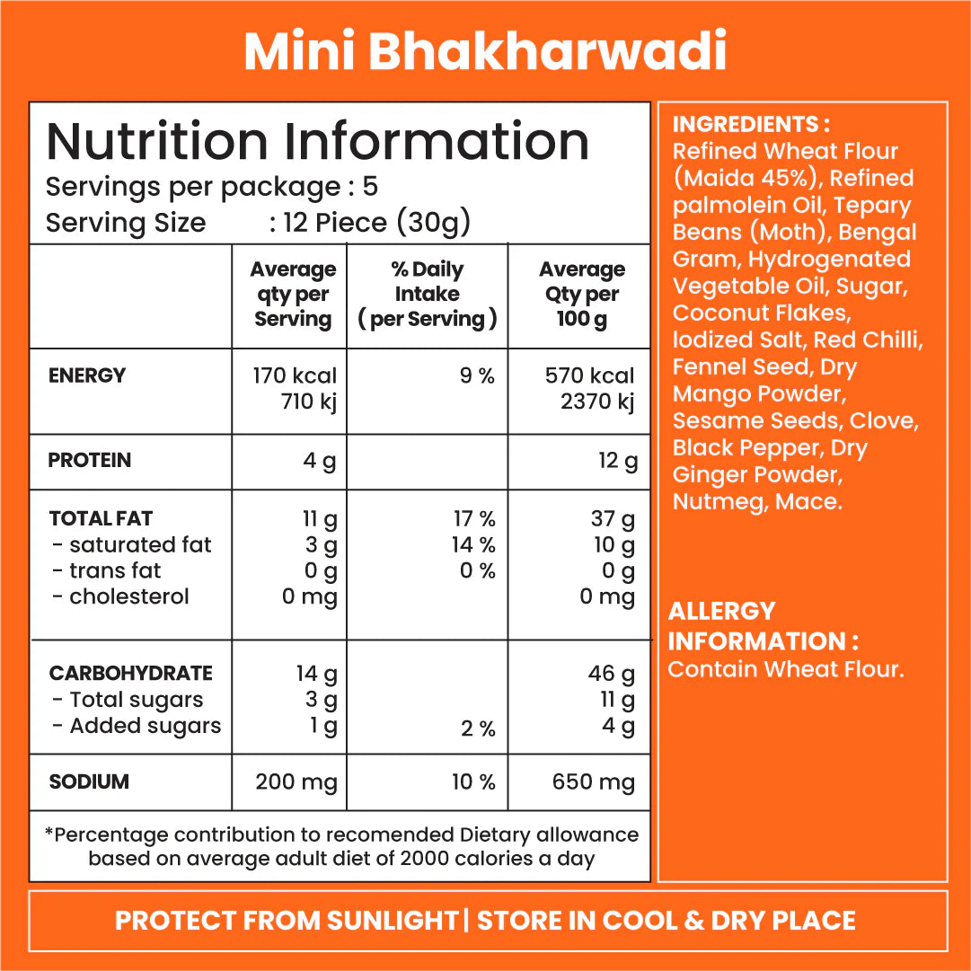 Jabsons Foods Mini Bhakharwadi