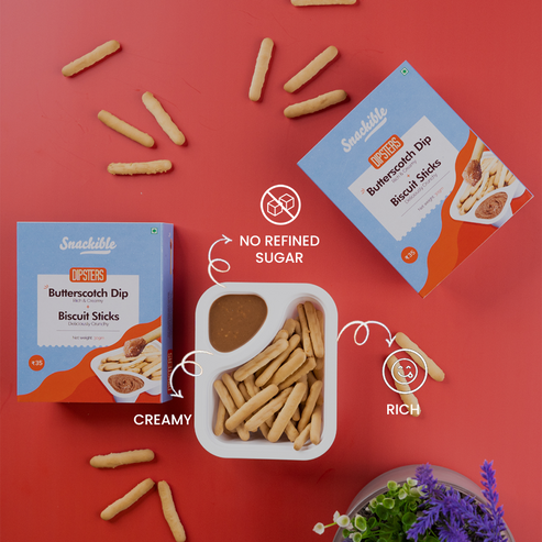 Snackible Butterscotch Dip With Sticks