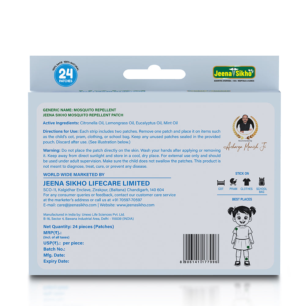 Jeena Sikho Mosquito Repellent Patch for Kids
