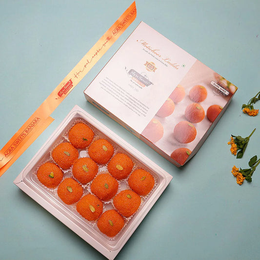 Agra Sweets Motichur Laddu - PUSHMYCART