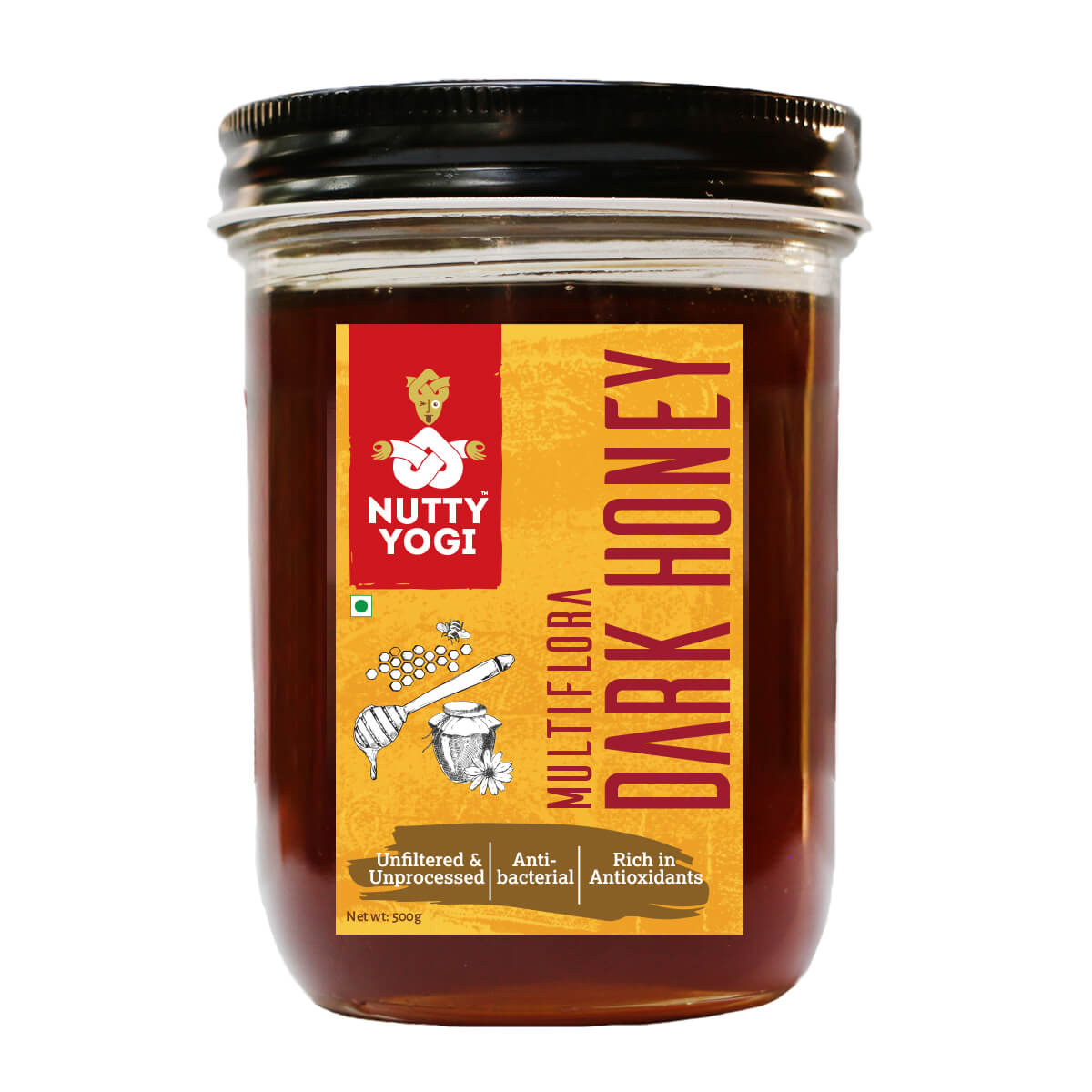 Nutty Yogi Multiflora Dark Honey 500gm