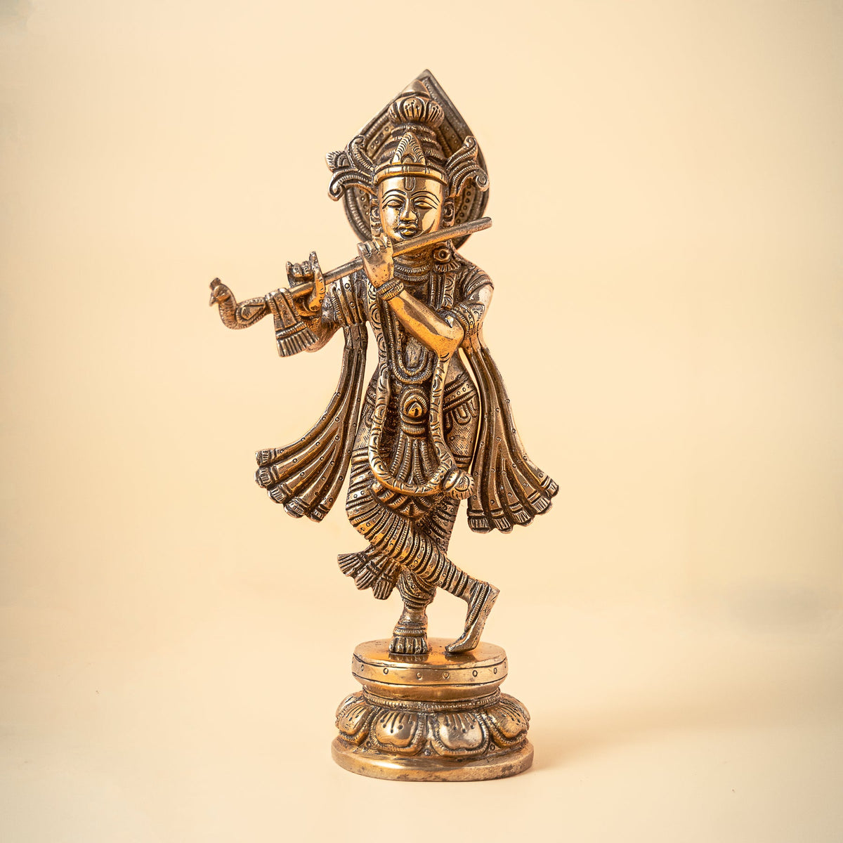 Samskara Home Murali Krishna Brass Idol 