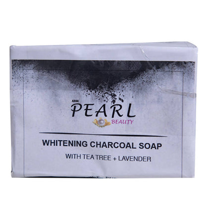 ARM Pearl Beauty Beauty Whitening Soap with Charcoal With Tea Tree + Lavender