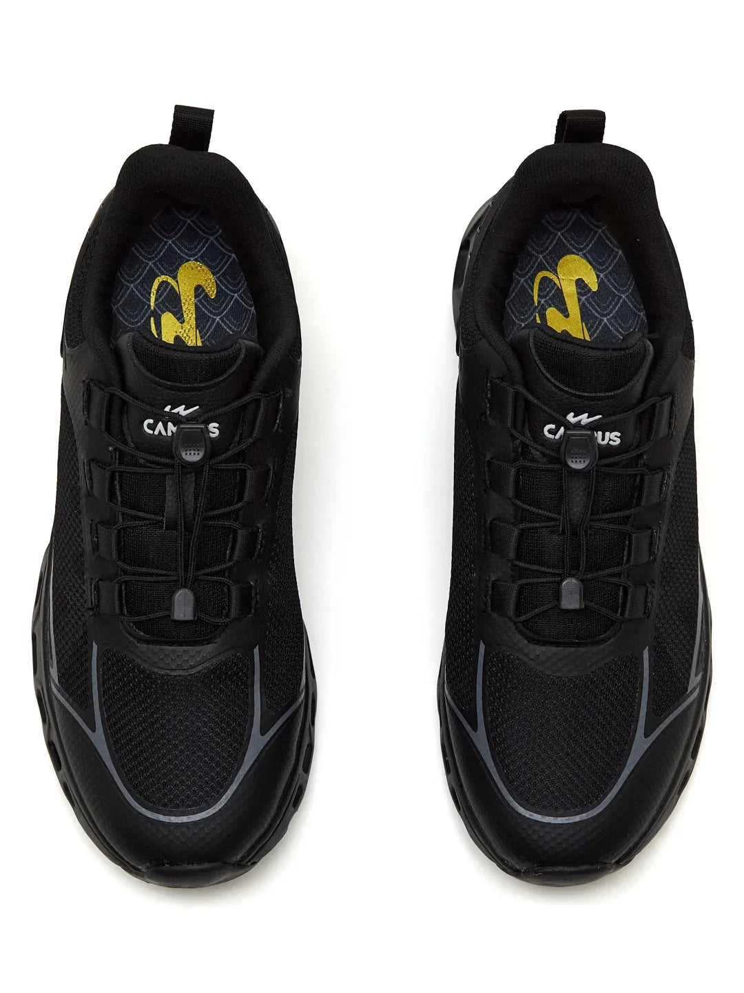 Campus NECTER Black Mens Running Shoes