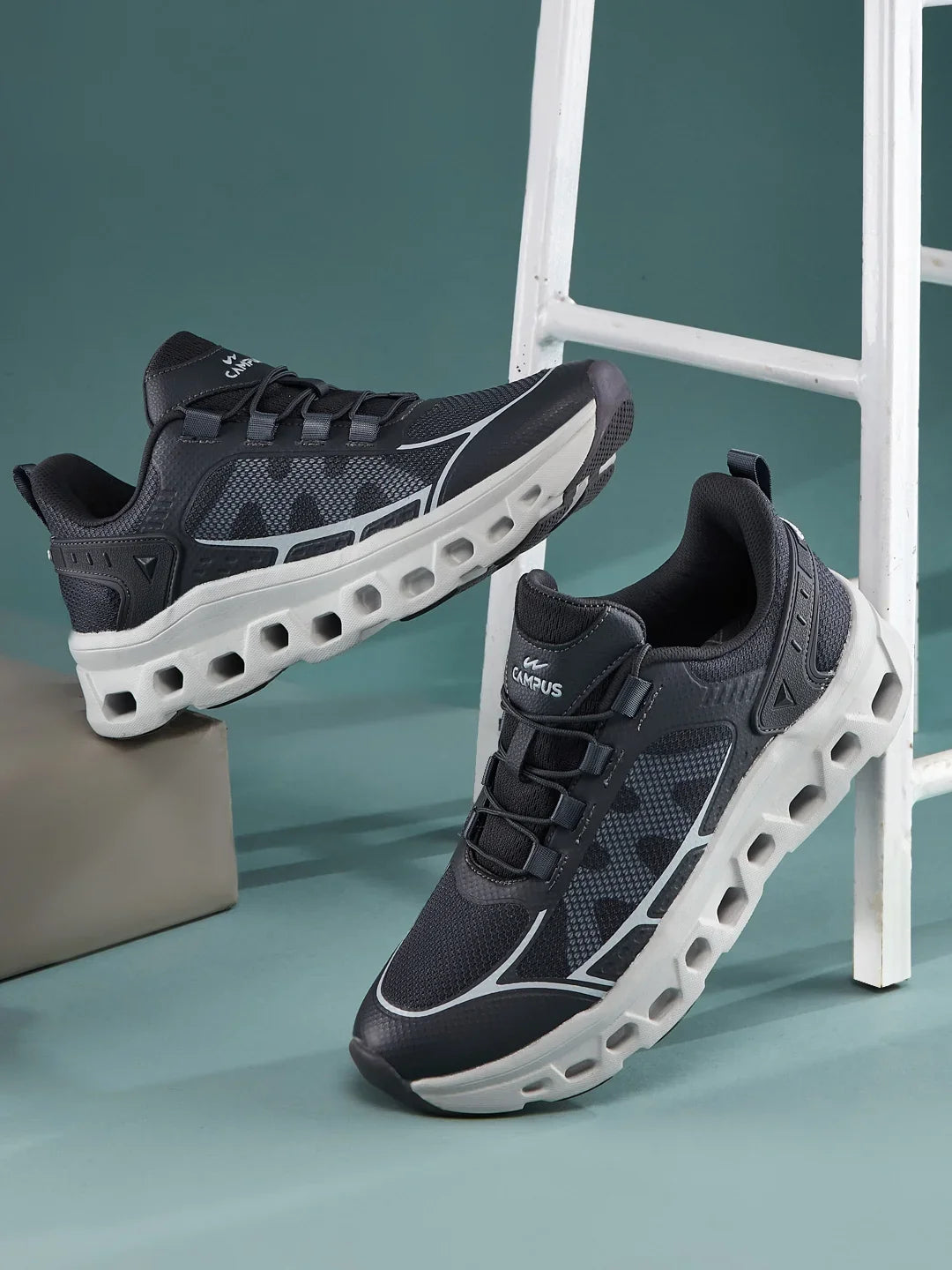 Campus NECTER Grey Mens Running Shoes