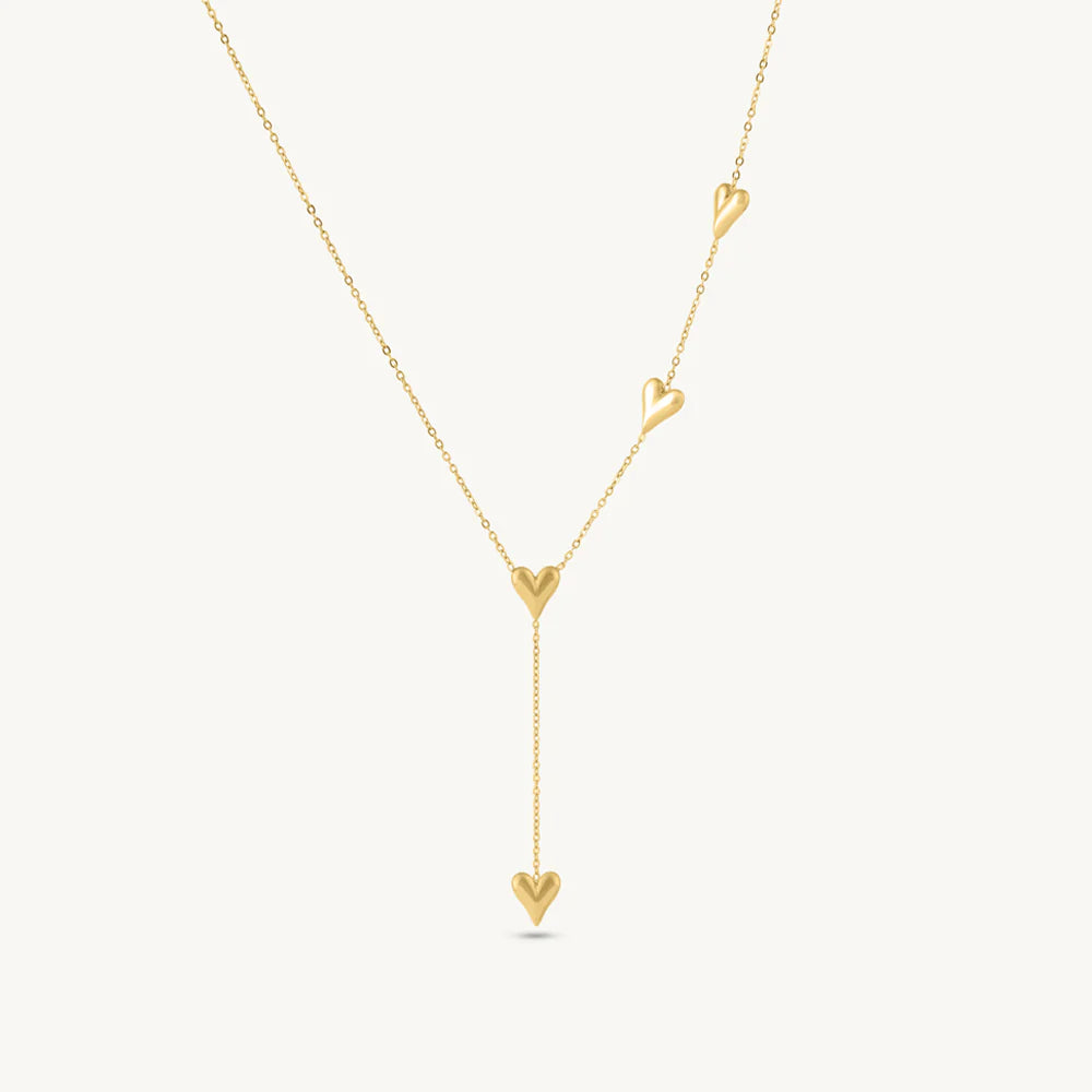 Palmonas Trio Heart Lariat Necklace