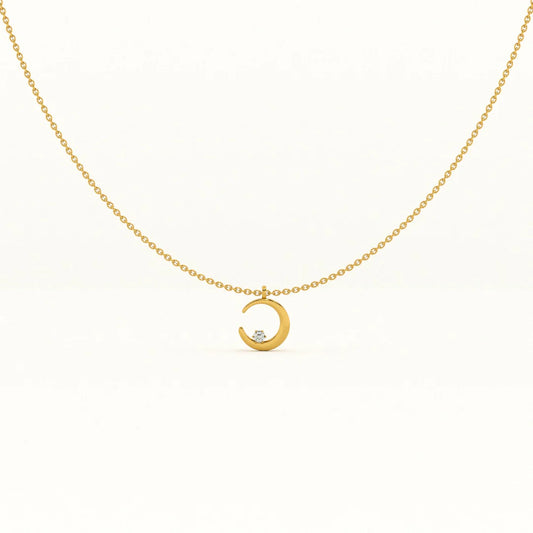 Palmonas Moon Charm Necklace