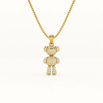 Palmonas Teddy Solitaire Necklace