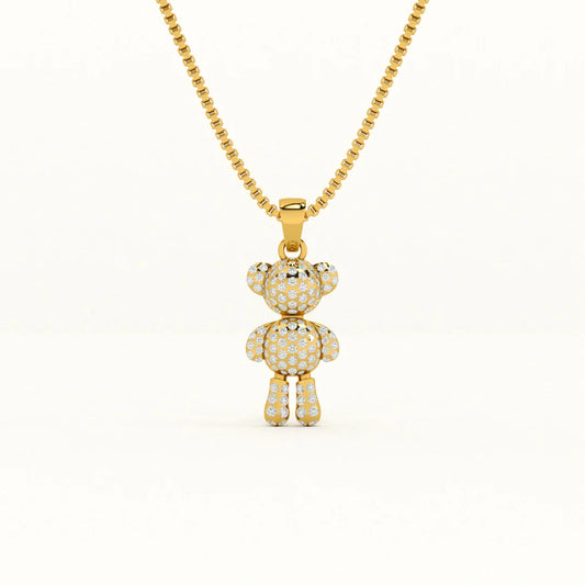 Palmonas Teddy Solitaire Necklace