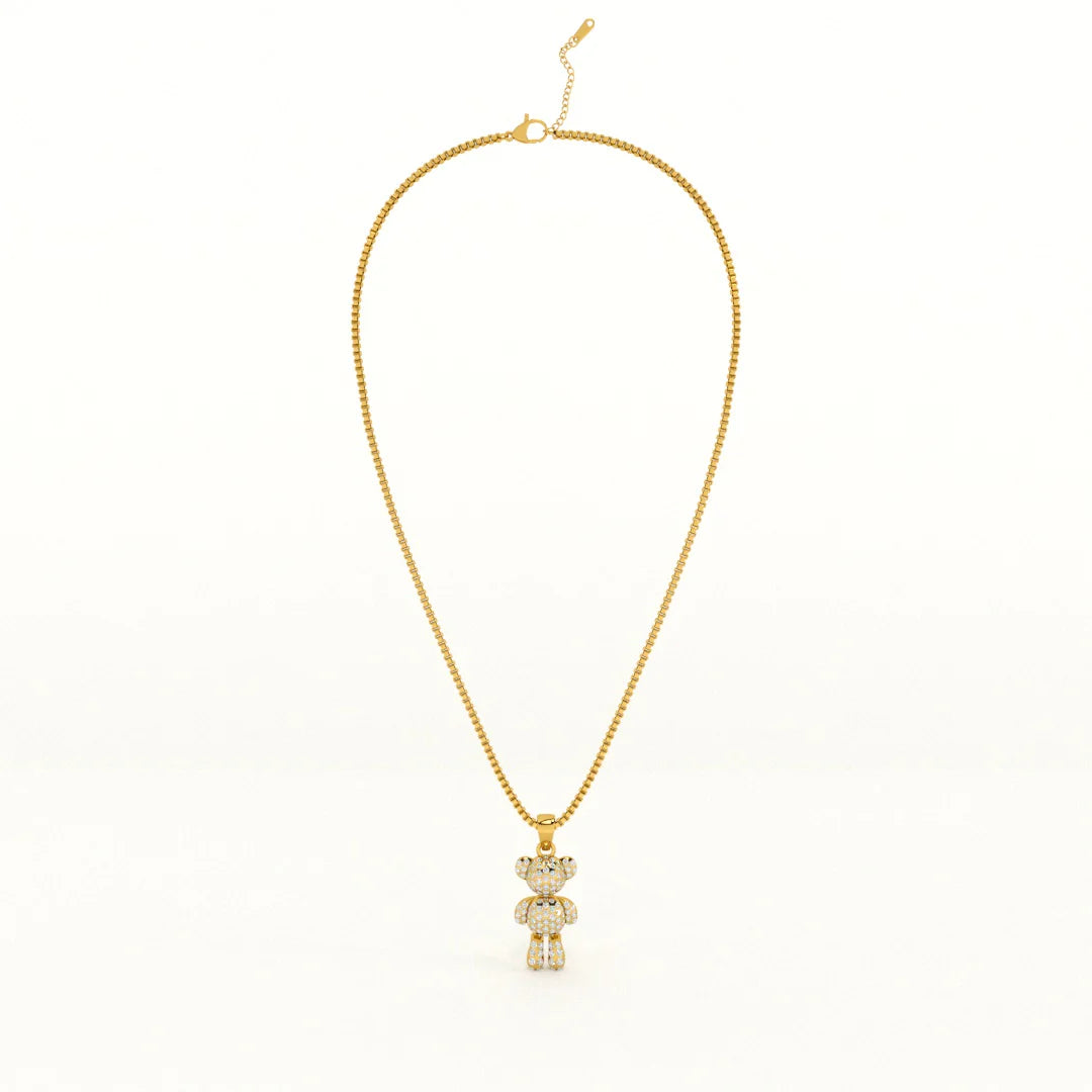 Palmonas Teddy Solitaire Necklace