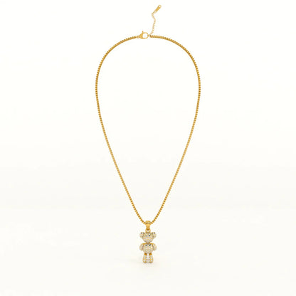 Palmonas Teddy Solitaire Necklace