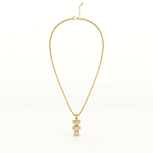 Palmonas Teddy Solitaire Necklace