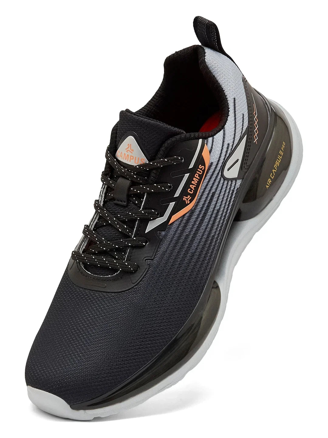 Campus NORIL Black Mens Running Shoes