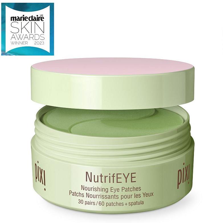 Detailed view of the Pixi NutrifEYE lid and container, highlighting its premium aesthetic.