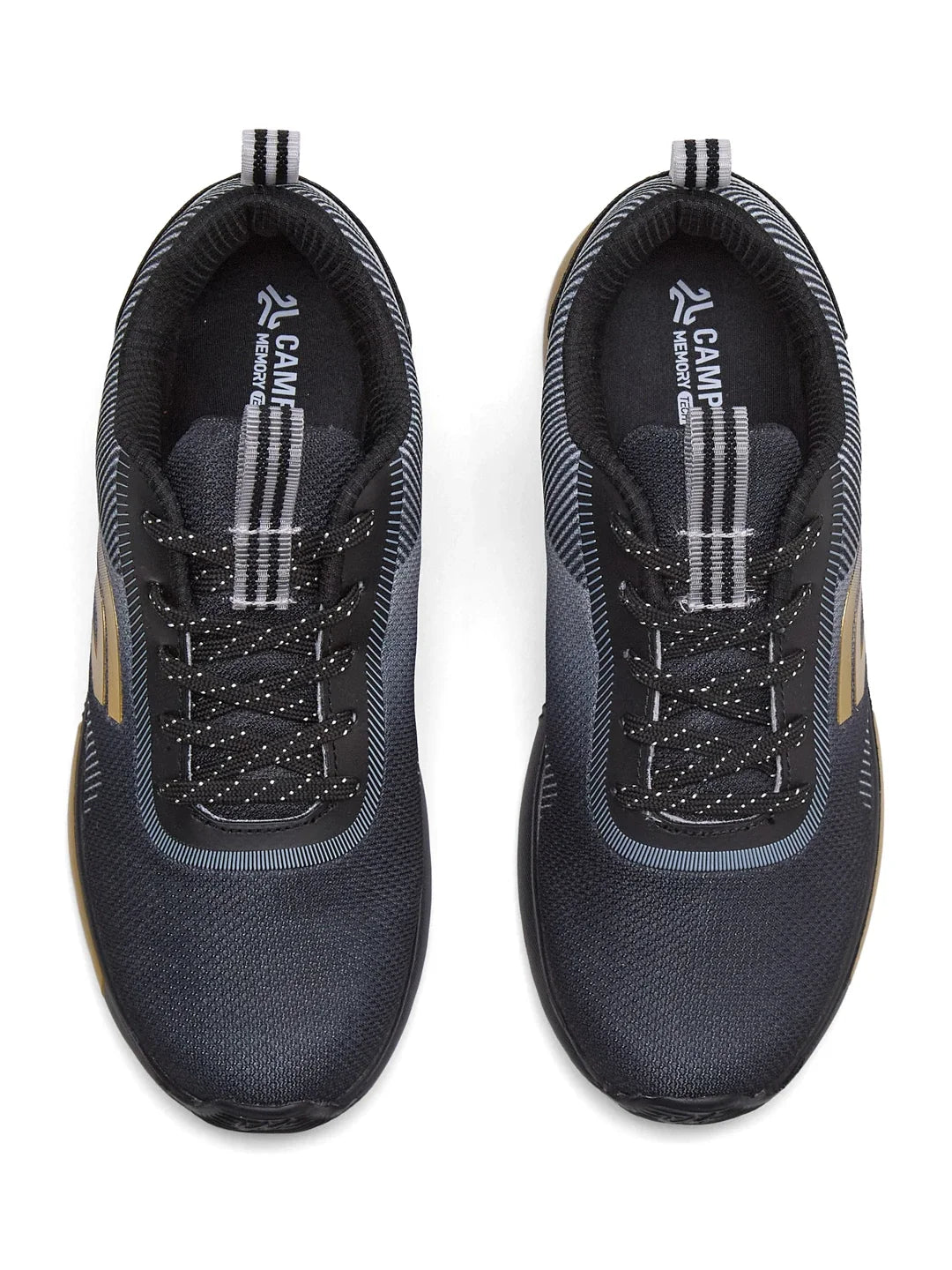 Campus NUTRO C Black Child Running Shoes