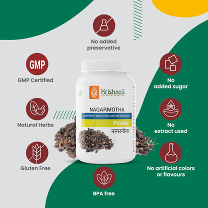 Krishna'S Herbal & Ayurveda Nagarmotha Powder 