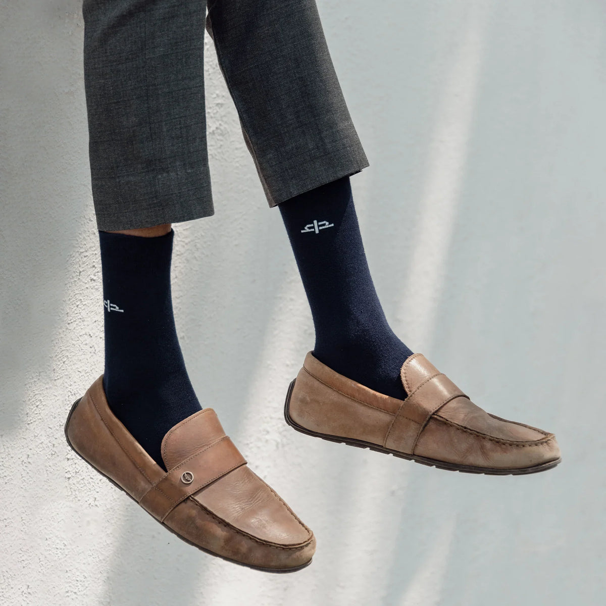 Heelium Bamboo Men Crew Socks (Thin & Light) - 2 Pairs