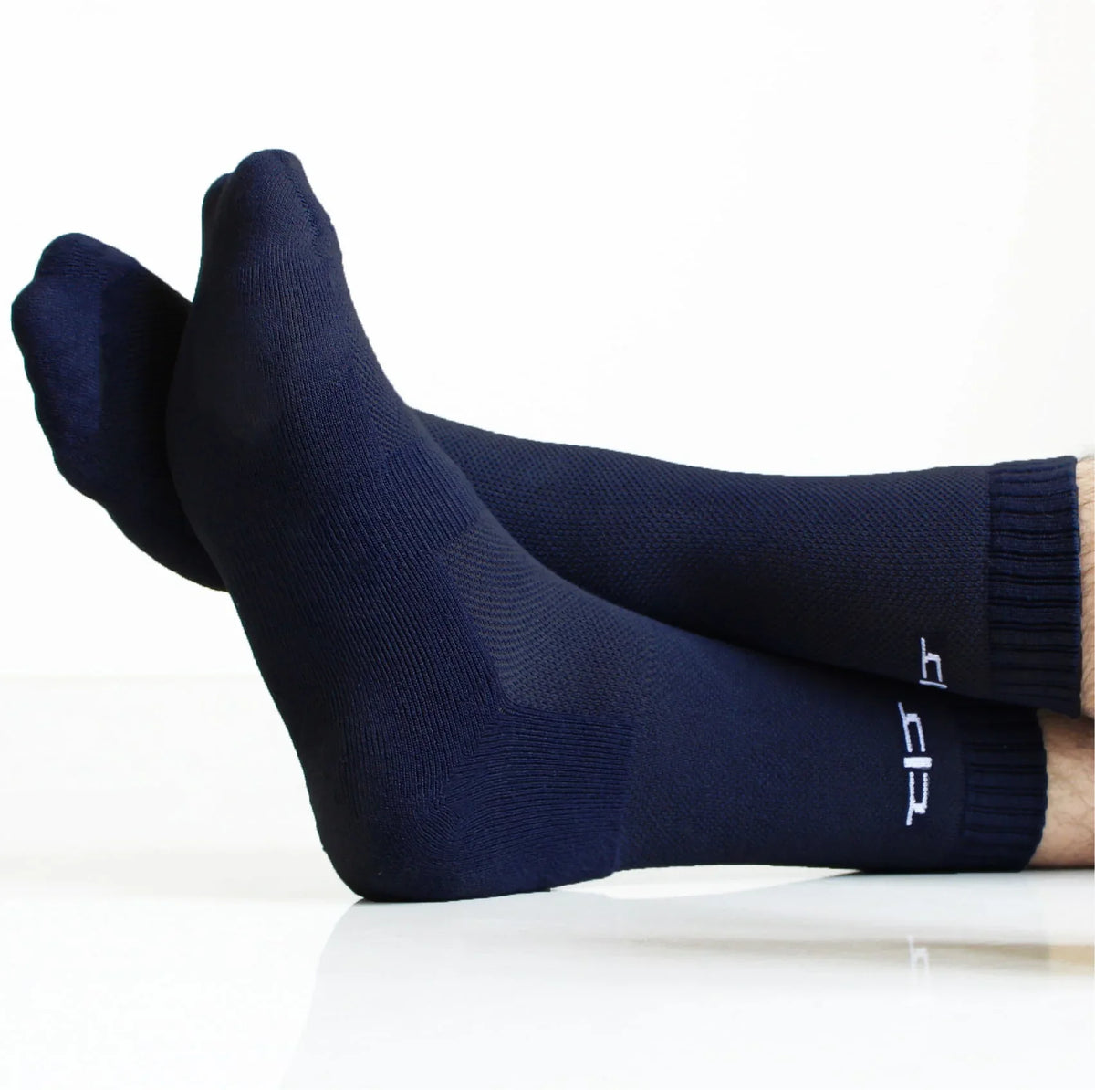Heelium Bamboo Men Crew Socks (Solids) - 8 Pairs
