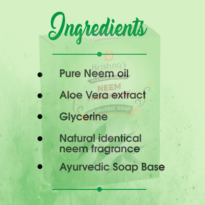 Krishna'S Herbal & Ayurveda Neem Handmade Soap 