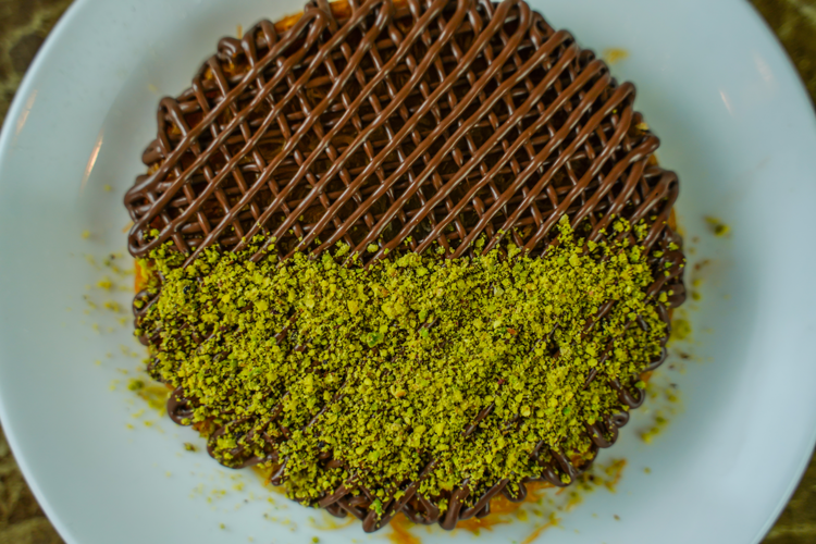 Baklava Kings Nutella Cheese Kunafa