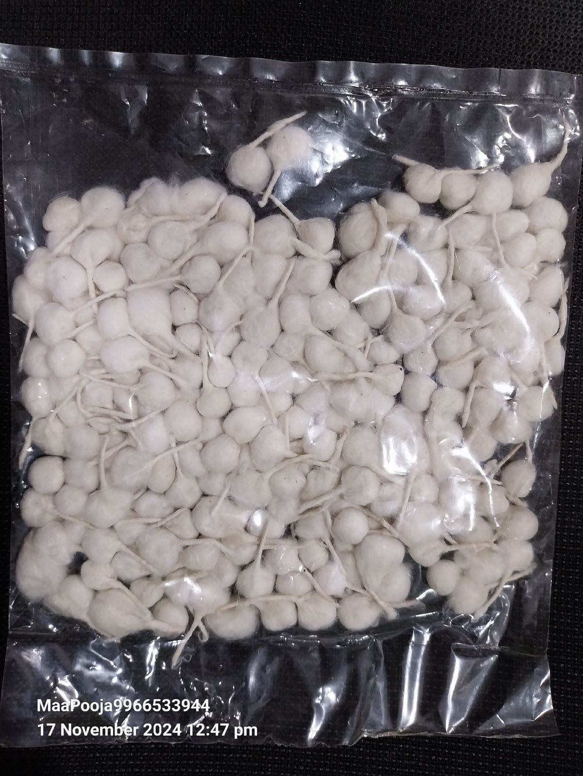 Handmade Pure Cotton Wicks Small and Cute Size for Daily Puja
