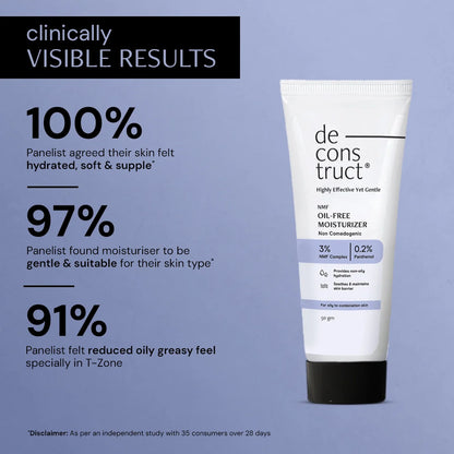 Deconstruct Oil-Free Moisturizer for Oily Skin | 3% NMF Complex + 0.2% Panthenol