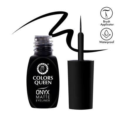 Colors Queen ONYX Matte Waterproof Eyeliner | 4 ML