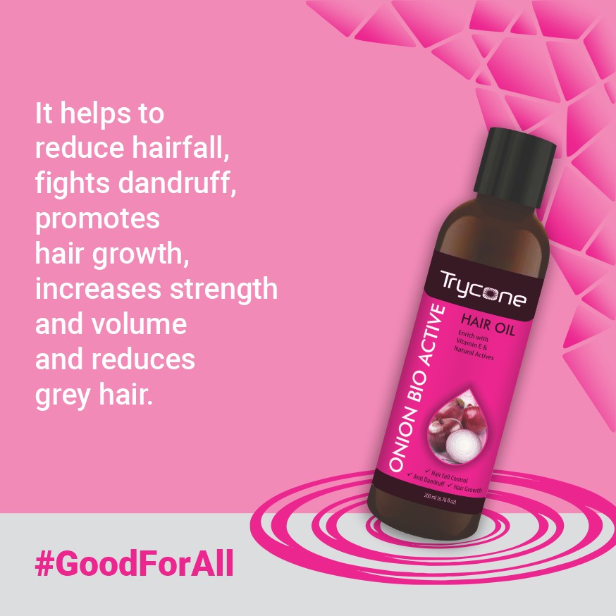 Trycone Onion Hair Oil 200ml - PUSHMYCART