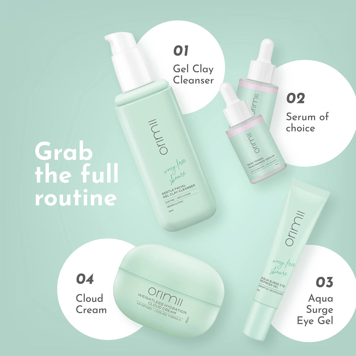 Orimii Skincare Aqua Surge Eye Refresh Gel, a refreshing gel visibly reducing puffiness and dark circles. - Image 7