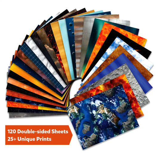 Skillmatics Clever Prints Outer Space Construction Paper 120 Sheets