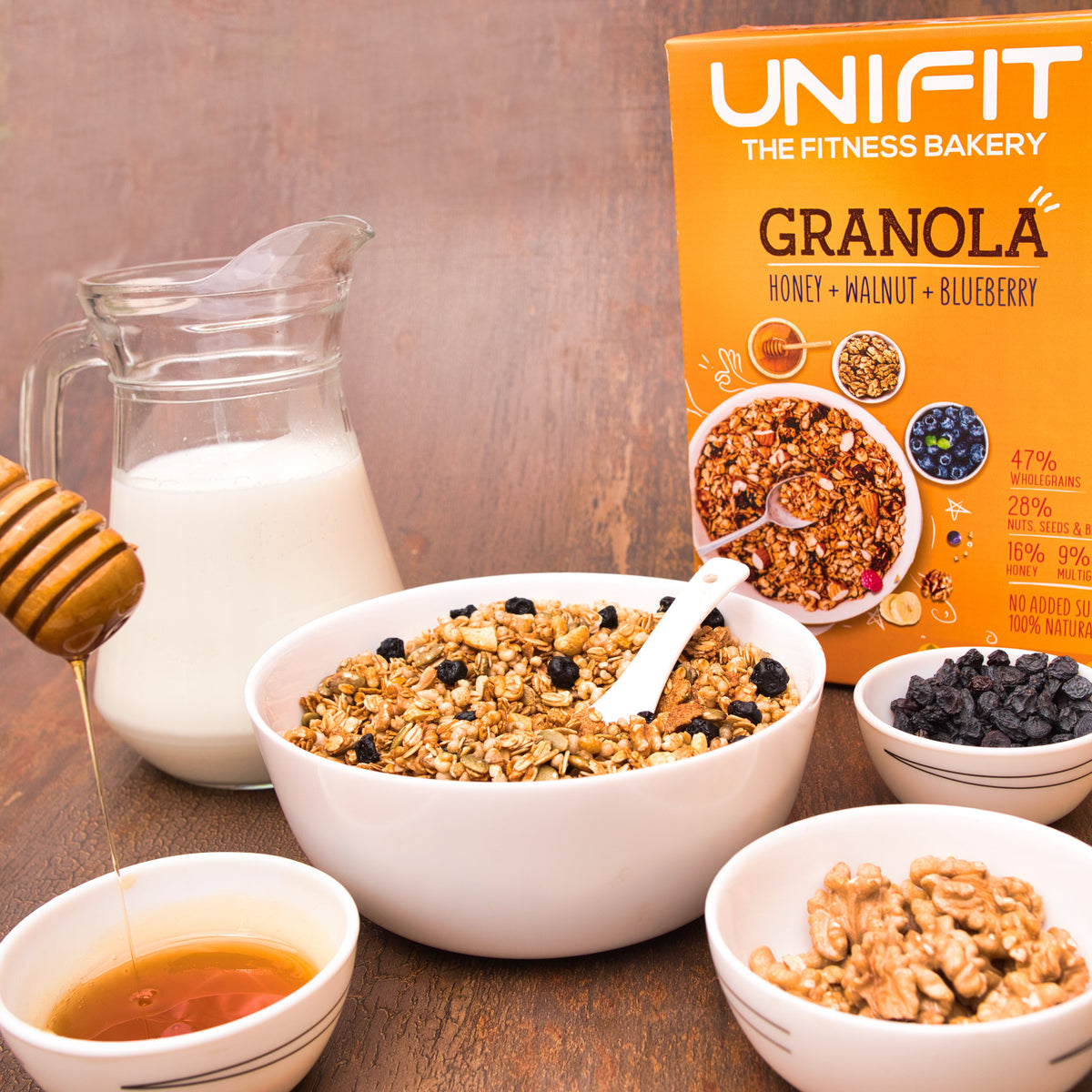 UNIFIT Instant Baked Crunchy Granola 