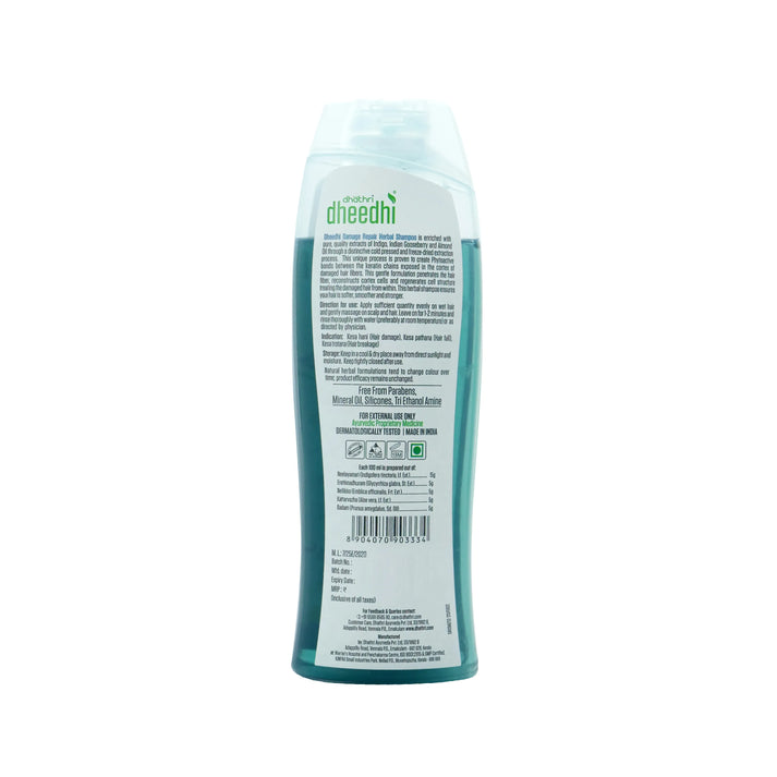 Dhathri Ayurveda Dheedhi Damage Repair Herbal Shampoo