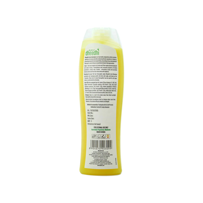 Dhathri Ayurveda Dheedhi Lime Shampoo