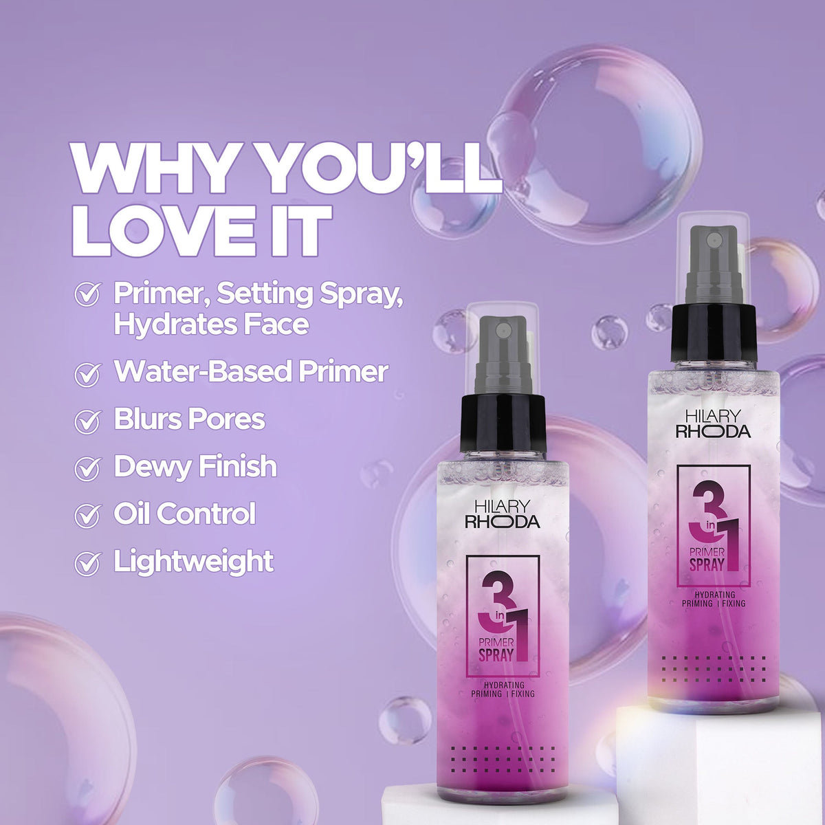 Hilary Rhoda 3-in-1 Primer Spray - view 5