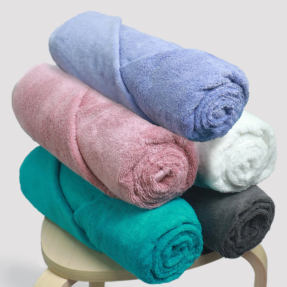 Heelium Bamboo Bath Towels - Set of 5