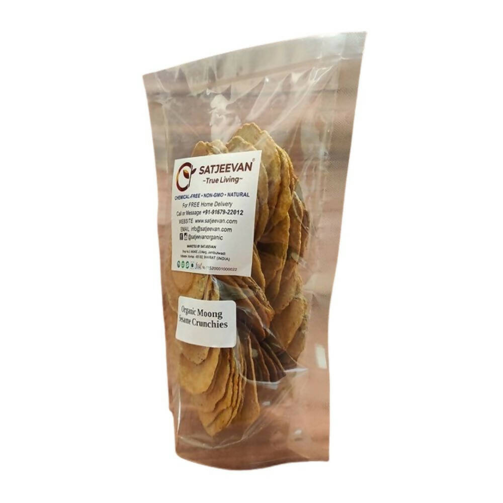 Satjeevan Organic Moong Sesame Crunchies - PUSHMYCART