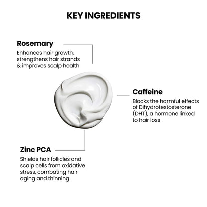 Thriveco Rosemary Shampoo bottle with lush green rosemary sprigs, emphasizing natural hair care and vitality. - Image 6