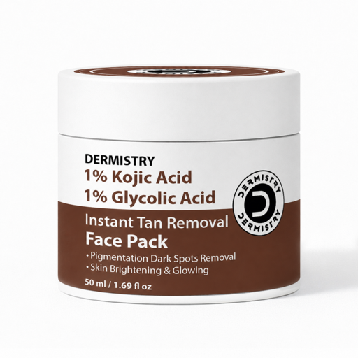 Dermistry Kojic Acid and Glycolic Acid Face Pack
