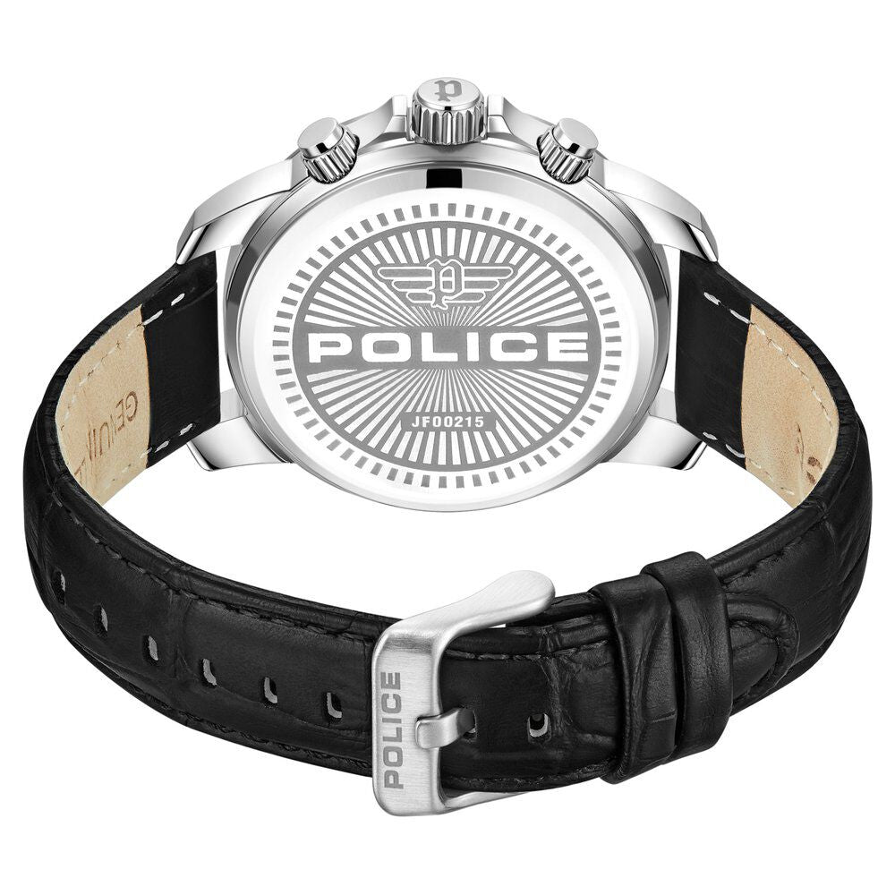 Police Quartz Multifunction Maroon dial Leather Strap Watch for Men