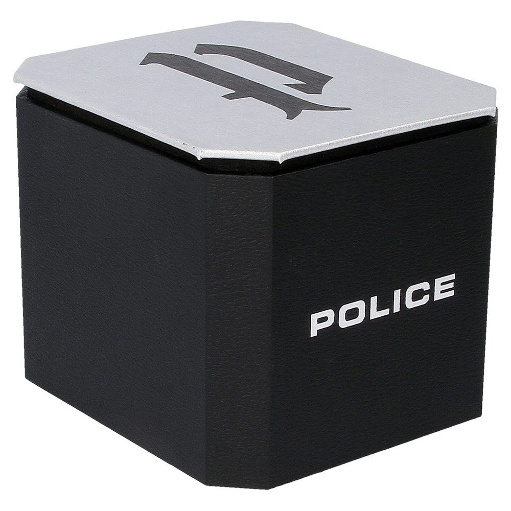 Police Grey Dial Black Strap Multifunction Watch for Men