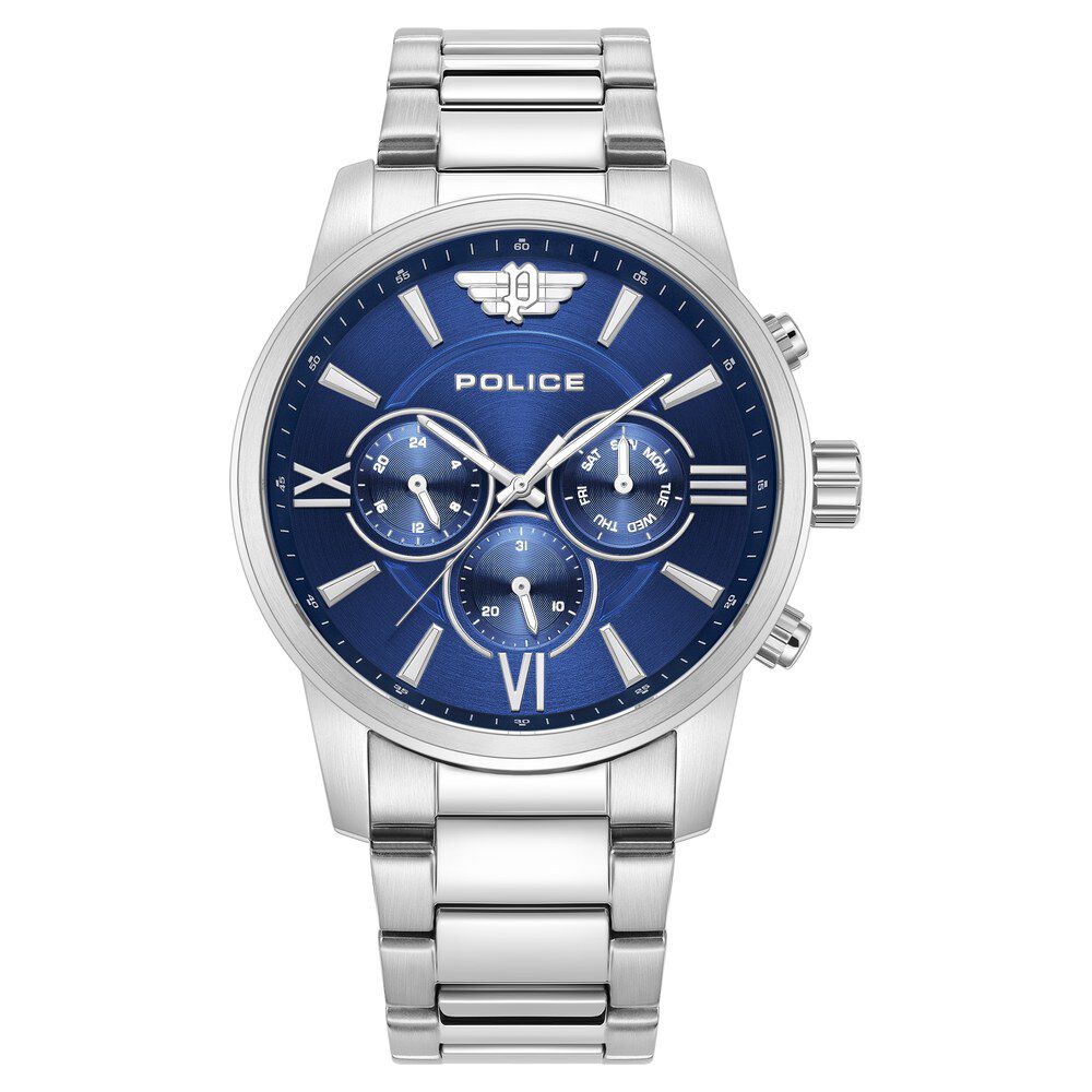 Police Blue Dial Quartz Multifunction Watch for Men - image 1