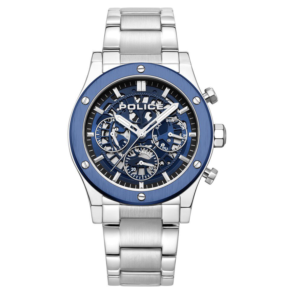 Police Blue Dial Quartz Multifunction Watch for Men - image 1