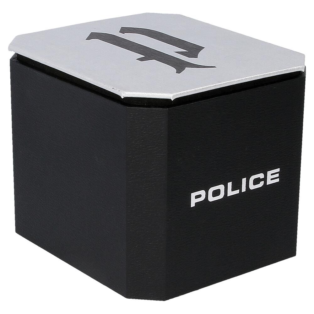 Police Blue Dial Quartz Multifunction Watch for Men